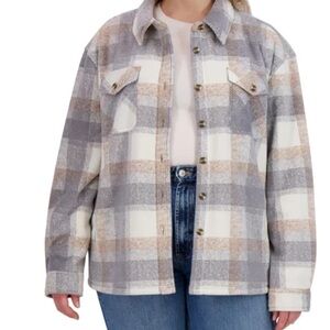 SAGE Women's Plush Shirt Jacket